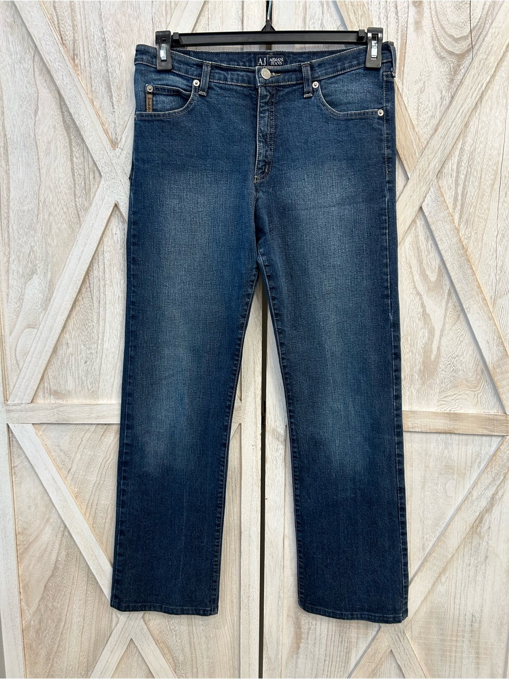 Armani Jeans Dark Blue Straight Jeans-vintage